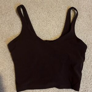 lululemon athletica Dark Brown Crop Top